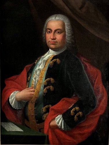 Portrait Of Don Franco Billotta, attributed to Bartolomeo Nazari, Circa 1735–1740  - Paintings & Drawings Style 