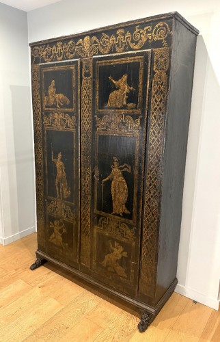 Petite armoire mythologique dite d'Uzès début du XVIIe siècle - Mobilier Style 