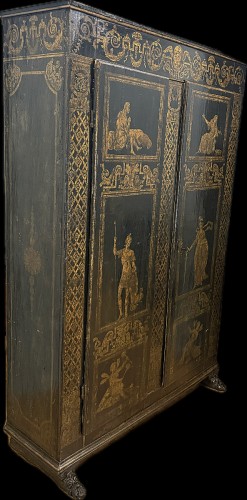 Mobilier Armoire - Petite armoire mythologique dite d'Uzès début du XVIIe siècle