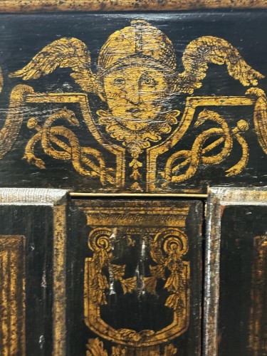 XVIIe siècle - Petite armoire mythologique dite d'Uzès début du XVIIe siècle