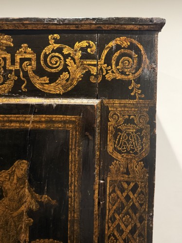 Petite armoire mythologique dite d'Uzès début du XVIIe siècle - 