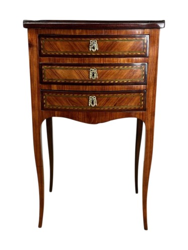 A Transition Chiffonnière Table Stamped F. Schey