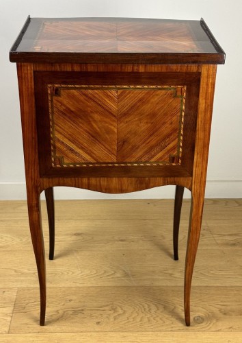 18th century - A Transition Chiffonnière Table Stamped F. Schey
