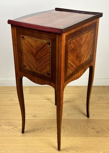 A Transition Chiffonnière Table Stamped F. Schey - Transition