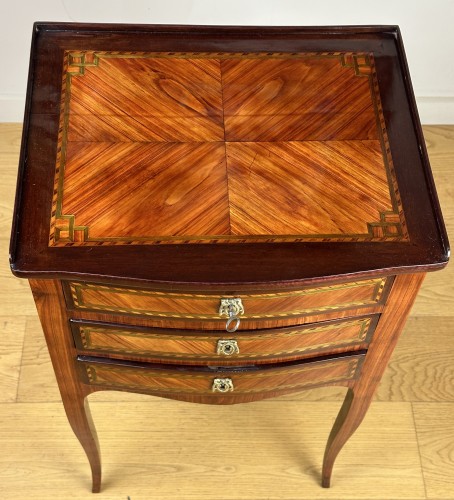 Antiquités - A Transition Chiffonnière Table Stamped F. Schey