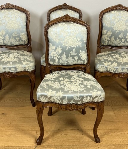 Sièges Chaise - Série de 6 chaises, estampillées Jean-Baptiste Gourdin 18e vers 1748