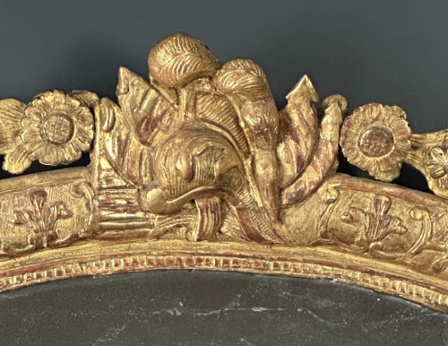 Miroir martial fin Louis XIV début Régence - Sérignan Antiquités