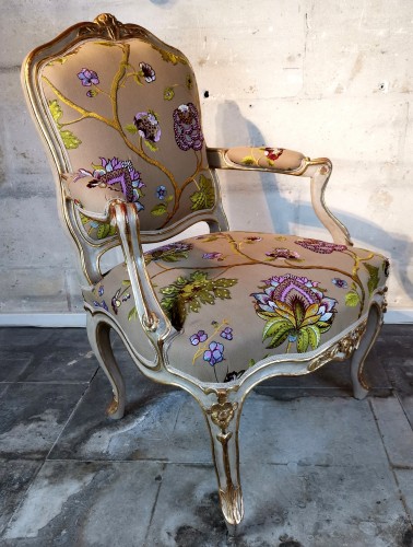 A Louis XV pair of armchairs, Attributed Gourdin - Seating Style Louis XV