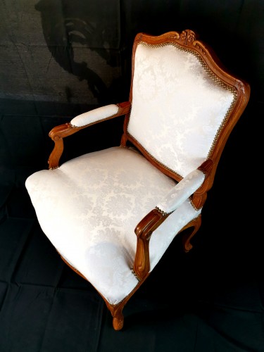 Paire de fauteuils d’époque Louis XV, Lyon vers 1750 - Louis XV