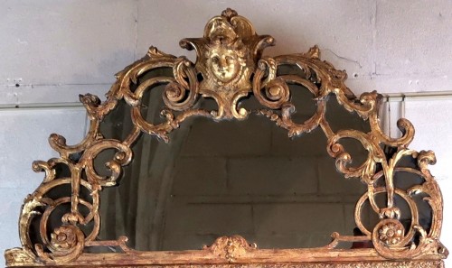 A Louis XIV mirror, early 18th century circa 1700-1715 - Mirrors, Trumeau Style Louis XIV