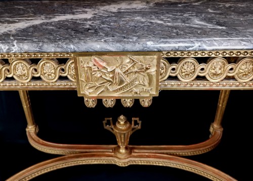 Furniture  - Neoclassical console table Louis XVI period late 18th century circa 1800 