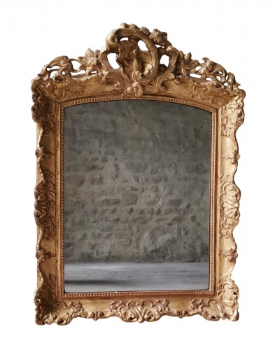 A Late Régence Period Giltwood Mirror, early 18th century