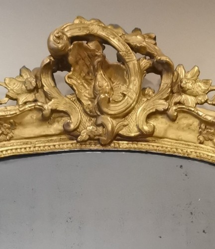 A Late Régence Period Giltwood Mirror, early 18th century - French Regence