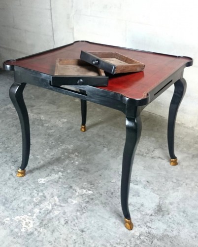 XVIIIe siècle - Table à jeux de piquet d’époque Régence