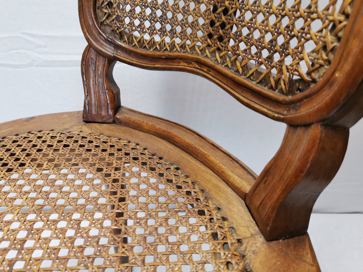 A set of four Louis XV cane chairs circa 1750 - Ref.76337