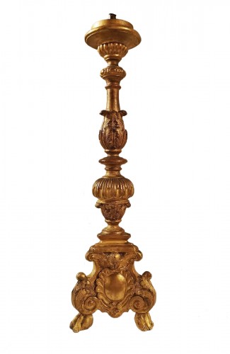 A giltwood Louis XIV "Torchère" mid 17th century.