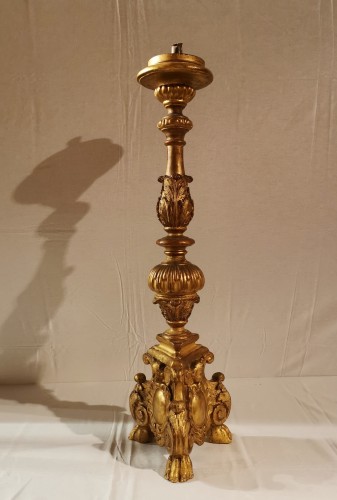 Torchère en bois doré d’époque Louis XIV, XVIIe siècle - Louis XIV
