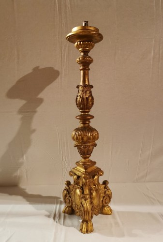 A giltwood Louis XIV &quot;Torchère&quot; mid 17th century. - Louis XIV