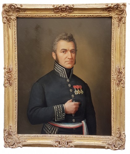 Official portrait of the Count of Olivier de Pezet early 19th century