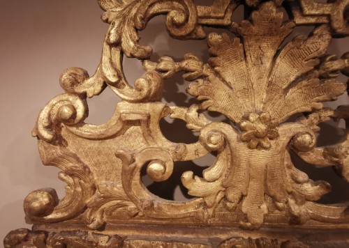 A giltwood Louis XIV period mirror 17th century circa 1680. - 