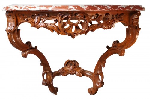 A Louis XV console mid 18th century circa 1745-1750