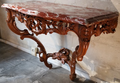 A Louis XV console mid 18th century circa 1745-1750 - 