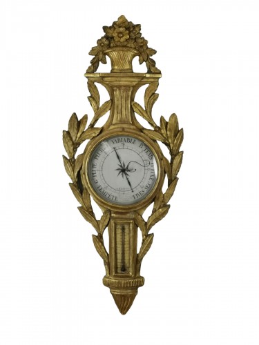 A Louis XVI barometer thermometer circa 1776-1780