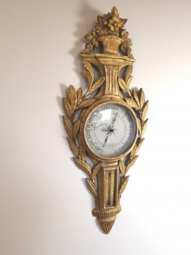 A Louis XVI barometer thermometer circa 1776-1780 - Decorative Objects Style Louis XVI