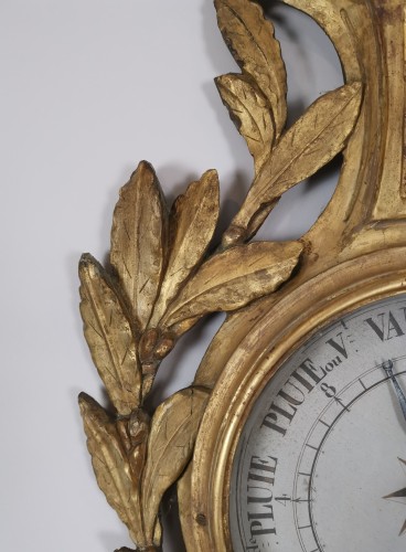 Decorative Objects  - A Louis XVI barometer thermometer circa 1776-1780