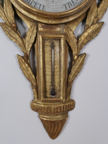 Louis XVI - A Louis XVI barometer thermometer circa 1776-1780