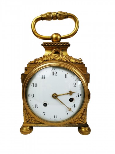 A Louis XVI ormoulu officer's clocks lat-18th circa 1780.