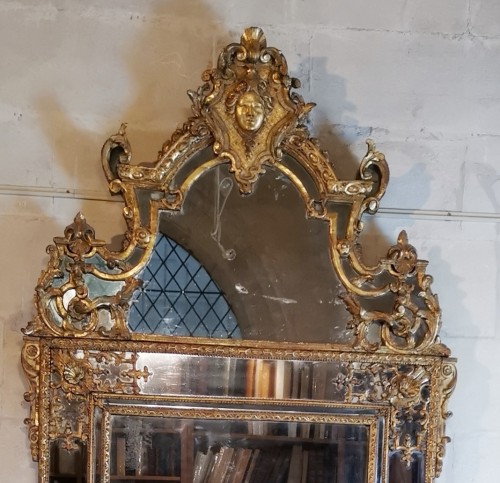 Miroirs, Trumeaux  - Miroir Régence, début du XVIIIe siècle