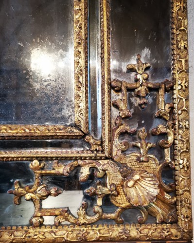Régence - Miroir Régence, début du XVIIIe siècle