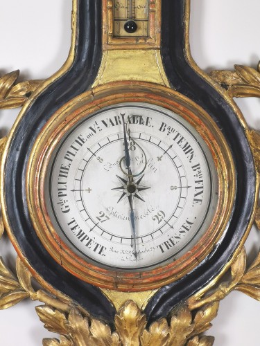 18th century - arometer-thermometer of the Louis XVI period 