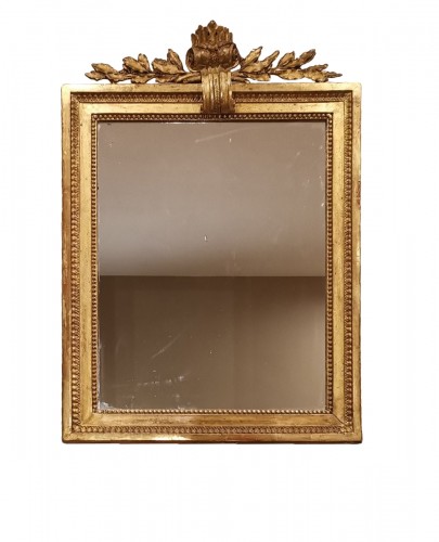 A giltwood mirror irca 1780