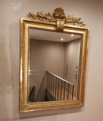 A giltwood mirror irca 1780 - 