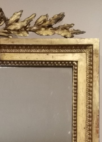 Louis XVI - A giltwood mirror irca 1780