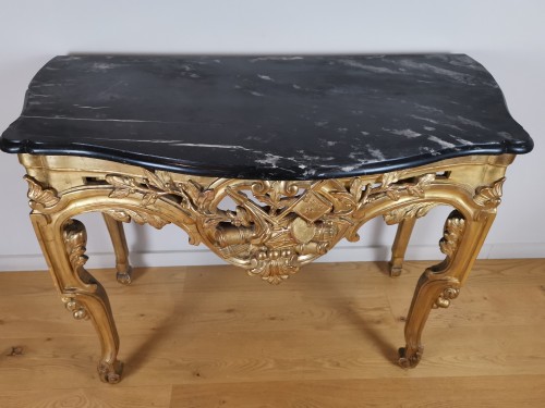 A Giltwood console Louis XVI console circa 1781   - 