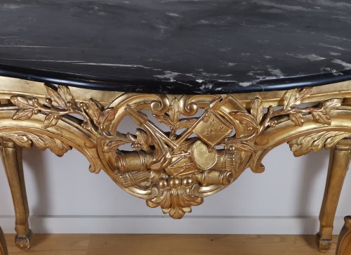 A Giltwood console Louis XVI console circa 1781   - Louis XVI