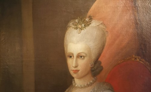 Antiquités - Presumed portrait Her Serene Highness Marie Victoire d&#039;Arenberg (1714-1793). 