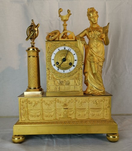 A Empire ormolu Clock - Scientific Objects. Early 19th Circa 1805  - Horology Style Empire