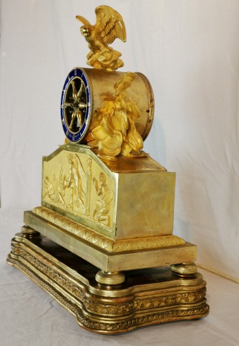 Horology  - A Empire ormolu skeleton clock-  Early 19th Circa 1805