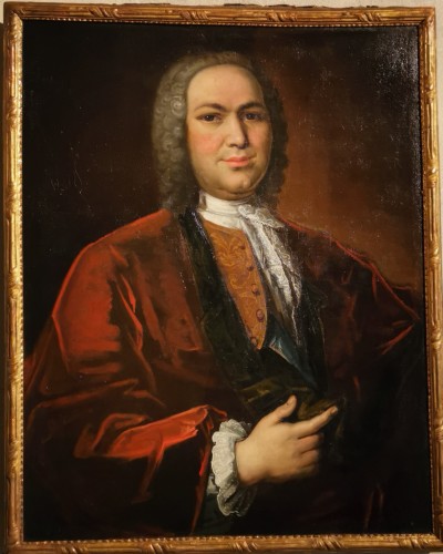 Portrait de Petrus Dupin, magistrat consulaire par de Angeli en 1739 - Tableaux et dessins Style Louis XV