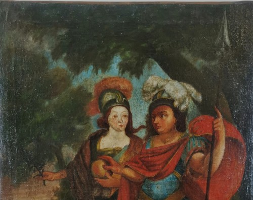 Portrait représentant Athéna et Arès débattant du sort de Troie - Sérignan Antiquités