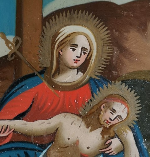 Tableaux et dessins Tableaux XVIIe siècle - Pietà Eludorique de l’école Vénitienne du XVIIe siècle