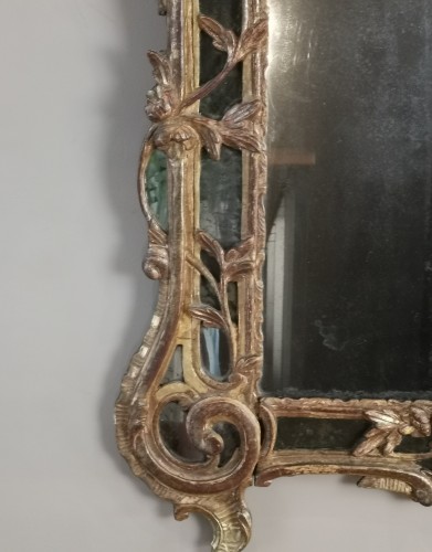 A Louis XV mirror, with attributes of the goddess Artemis - 