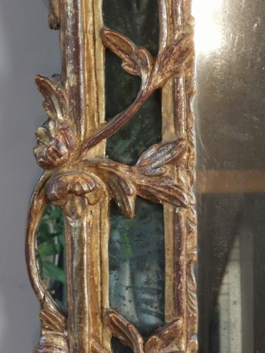 Louis XV - Miroir d’époque Louis XV, aux attributs de la déesse Artémis