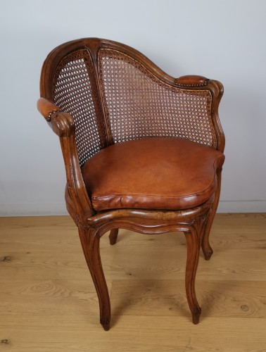A Louis XV cabinet armchair canned stamped Jacques-pierre Letellier Mid 18t - 