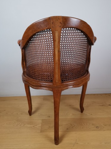 Antiquités - A Louis XV cabinet armchair canned stamped Jacques-pierre Letellier Mid 18t