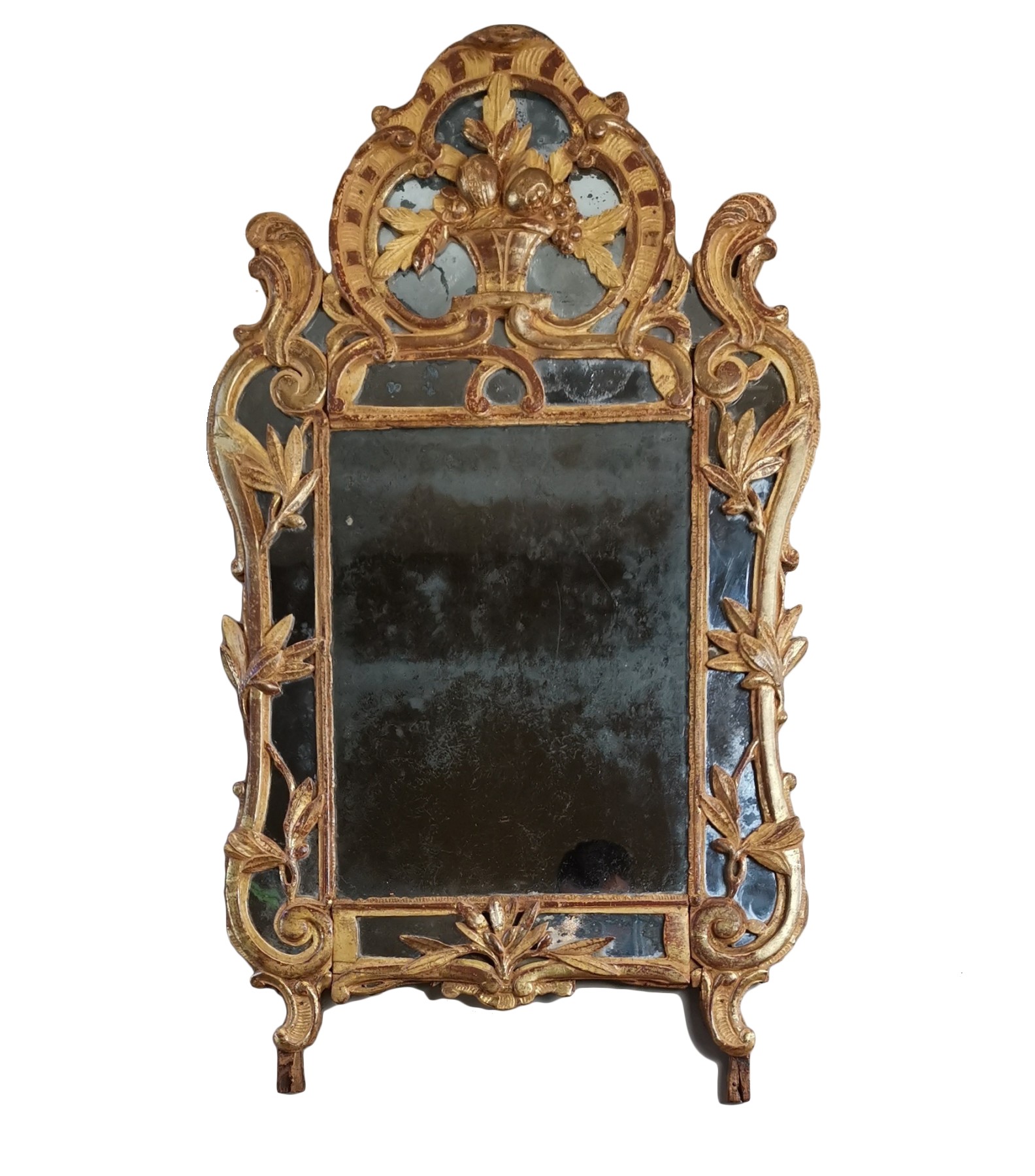 Antique Louis Philippe Full Length Mirror Giltwood France Late 